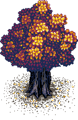 Plain tree, middling centre-left flank, to the left of the 'What is Fuml For ?' info box in Autumn Garden