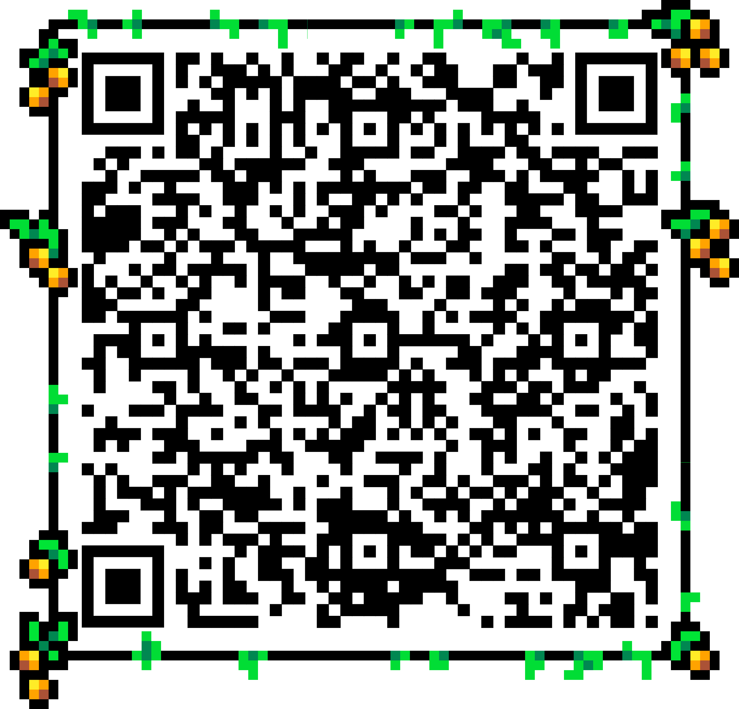 QRcode contact graphic composes email with autumn themed diorama framing