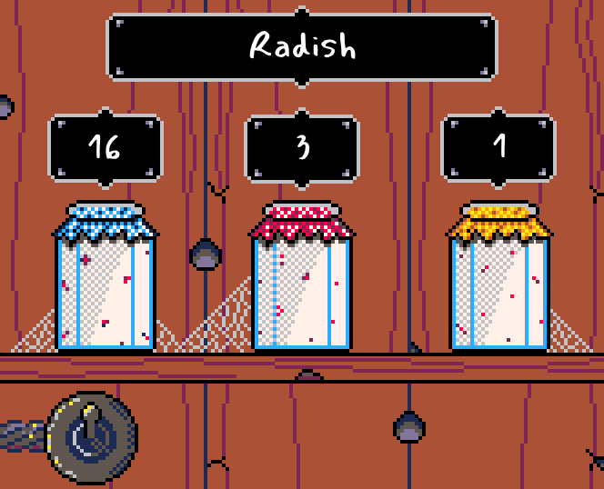 Info Box : Game Mechanic : Inventory (bottom image) for Summer