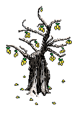 Fifth fully blossomed chestnut tree, set furthest right above the '16 Colours' info box in Winter Garden