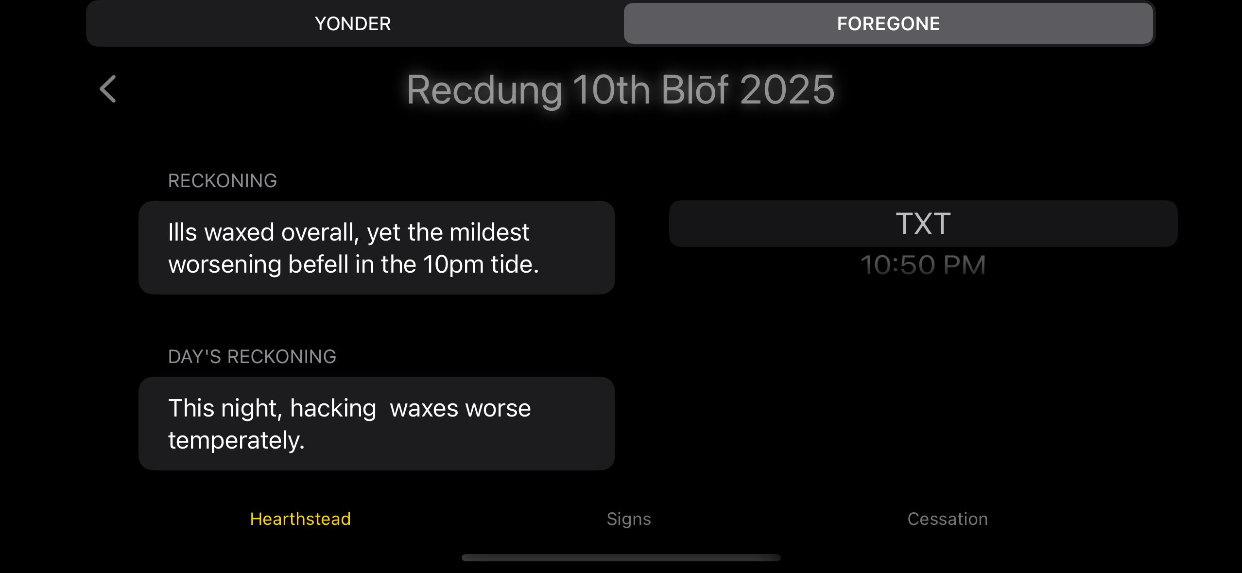 Enter landscape mode to see the text rendered in Alde English