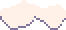 A thin dusting of melting snow spreading out from the base of a bare tree, forming a small irregular shape against the dark, soft earth beneath it, in the Spring Garden